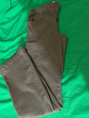 Men's Olive Green Utility Cargo Pants - Casual Everyday Wear